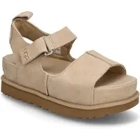 Ugg pour femme. 1167356 Sandales en cuir beige Goldenstar Hi (41), 3 à 5 cm, Velcro, Casuel