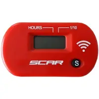 Scar Compteur d'heures de service sans fil avec velcro rouge