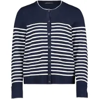 Betty Barclay Cardigan bleu foncé / blanc