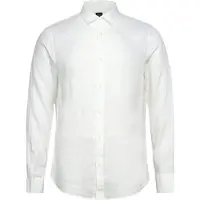 Armani Exchange pour homme. XM001221AF14619U0001 Fit Linen Shirt white (XL), Blanc, Casuel, Fête, Classique, Manche longue