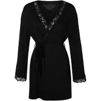 Trendyol Robe de chambre noir