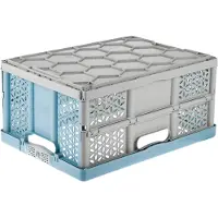 Keeeper 1029668000000 boîte pliante professionnelle "lea", 32 litres, bleu nordique
