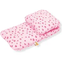 Pinolino Puppenbettzeug Für Puppenwagen Herzchen, Rosa, 2-Tlg.