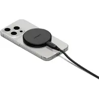 Cygnett ChargePuck Qi2.0 Écouteurs, Smartphone Noir USB Recharge sans fil Charge rapide Intérieure
