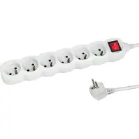 Esperanza Multiprise 6 Prises Interrupteur 3M Blanc