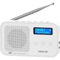 Sencor Radio SRD 7200 W DAB (AM, DAB+ DAB, FM, Bluetooth), Radio, Blanc