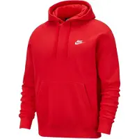 Nike Sweat-shirt 'Club Fleece' rouge / blanc