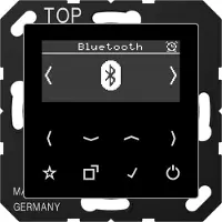 JUNG Smart Radio DAB+ Bluetooth, série AS/A, noir DABABTSW