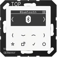 JUNG Radio Smart DAB+ Bluetooth, série AS/A, blanc alpin DABABTWW