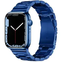 Forcell Strap F-DESIGN FA10 stainless steel strap for APPLE Watch 38 / 40 / 41 mm blue (Acier inoxydable), Sangles de montre, Bleu