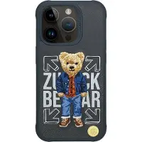 OEM Headphone case Zuck Bear ZUCK BEAR case SAN FRANCISCO FORTUNE for IPHONE 16 Pro social vibe (Apple iPhone 16 Pro), Coque pour téléphone portable, Multicolore