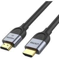 UNITEK Câble HDMI 2.1 8K 60Hz 3m (3 m), Câble vidéo, Noir, Gris