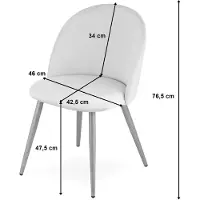 Leobert Ensemble de 3 chaises Valora BELLO | Ensemble de chaises pour usage domestique général