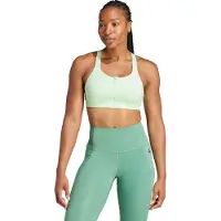 Adidas Tlrd Impact Luxe Zip High Impact Sports Bra Vert 80 / A Femme