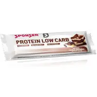 Sponser Sport Food Boîte De Barres Protéinées Faibles En Glucides Brownie Au Chocolat 50g 25 Unités