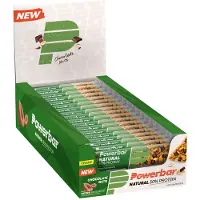 Powerbar Protein Natural 30% 40g Energy Bars Box Chocolate Nuts 18 Units Vert