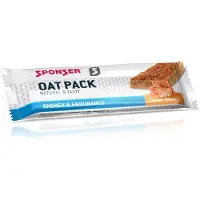 Sponser Sport Food Creamy Oat Energy Bars Box Caramel 50g 25 Units Clair