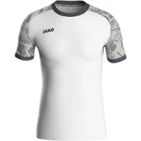 Jako Iconic Maillot Manches Courtes Enfants - Blanc / Gris Tendre | Taille: 128