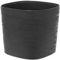 Garden ID Pot de Fleurs Noir Auto-Arrosant - 40 x 40 cm