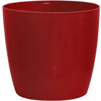 Garden ID Pots de Fleurs Shiny Rouges pour Jardins 30 x 27 cm