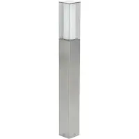 Albert Éclairage de chemin en acier inoxydable Squared 90 cm