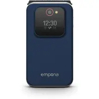 Emporia JOY V228 blue Téléphone portable à clapet 2.8" - sans contrat pour tous les réseaux
