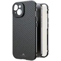Black Rock Coque - - 00221252 - Protection intégrale 360 - Carbone véritable - Compatible iPhone 15