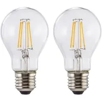 Xavax Amp. fil. LED, E27, 806lm rempl. 60W, incand., blc chd, trans., 2p.