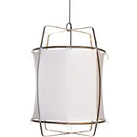 Ay Illuminate Lampe suspension Z1 coton blanc ø67x100cm