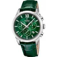 Festina Chronographe Chrono Swiss Made Green