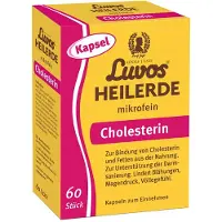 Heilerde-Gesellschaft Luvos Just GmbH & Co. KG terre médicinale microfine gélules pour lier le cholestérol, 60 gélules
