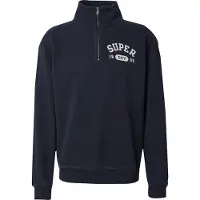 Superdry Athletic Ess Half Zip Sweatshirt Bleu L Homme
