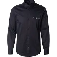 Armani Exchange pour homme. XM001224AF10192UB101 Chemise stretch marine (M), Casuel, Coton, Classique, Manche longue