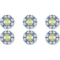 Excelsa set de 6 ustensiles à pizza Amalfi porcelaine 31x2x31 cm multicolore