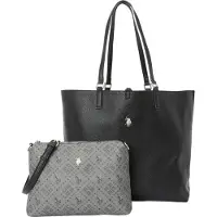 U.S. POLO ASSN. Cabas 'Malibu' gris / noir