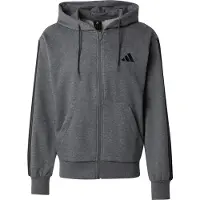 Adidas Essentials 3 Stripes Fleece Full Zip Sweatshirt Gris M / Regular Homme