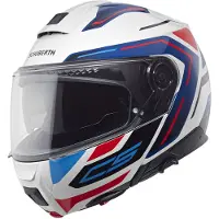Schuberth C5 Omega Casque Modulable Blanc/Noir/Rouge/Bleu 63 unisex