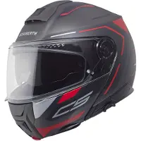 Schuberth C5 Omega Casque Modulable Mat/Noir/Anthracite/Rouge 61 unisex