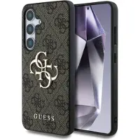 GUESS Coque 4G Metal Logo Backcover pour Samsung Galaxy S25 Plus - Marron