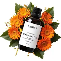 Radika Huile de calendula, pressée à froid, 100% pure, BIO, naturelle, 30 ml