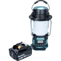Makita DMR056G1 Radio sans fil 18V FM DAB+ avec lanterne 360° et lampe de poche IP65 + 1x Batterie 6,0 Ah - sans chargeur