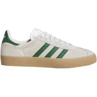 Adidas - Chaussures de skate - Gazelle ADV Crystal White/Crystal White/Gum4 en Cuir - Taille 7,5 UK - Beige
