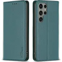 Binfen Color Galaxy S25 Ultra - BINFEN Flip Case Hülle (Samsung Galaxy S25 Ultra), Coque pour téléphone portable, Vert