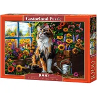 Sonstige Verlage Castorland puzzle chat fleurs 1000 pièces méditation coloré