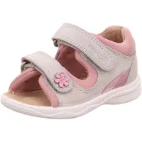 Superfit Sandales pour enfants Minilettes POLLY Gris Rose Daim Textile Taille : 20