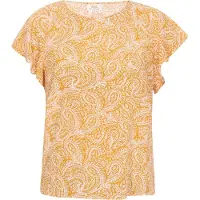 Usha Chemisier jaune foncé / blanc