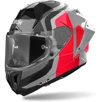 Airoh GP 800 Competition, casque intégral ,Gris/Noir/Rouge ,L