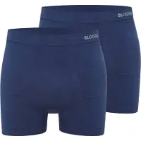 Sloggi Boxers 'GO' bleu foncé / gris