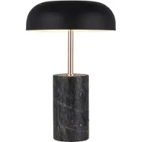 Searchlight Lampe de table Tablu marbre avec nuance noire