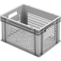 Alutec 75045 Kunststoffbox vergittert (B x H x T) 400 x 235 x 300 mm Grau 1 St